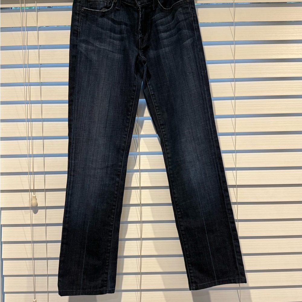 7 For All Mankind Dark Wash Straight Leg Jeans